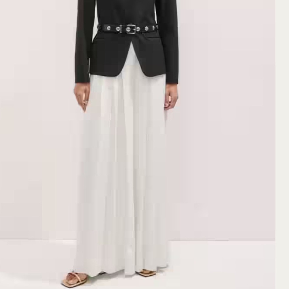 ME + EM WOMEN’s TEXTURED TAILORING COLLARLESS BLACK BLAZER CORPCORE QUIET LUXURY - Picture 7 of 16
